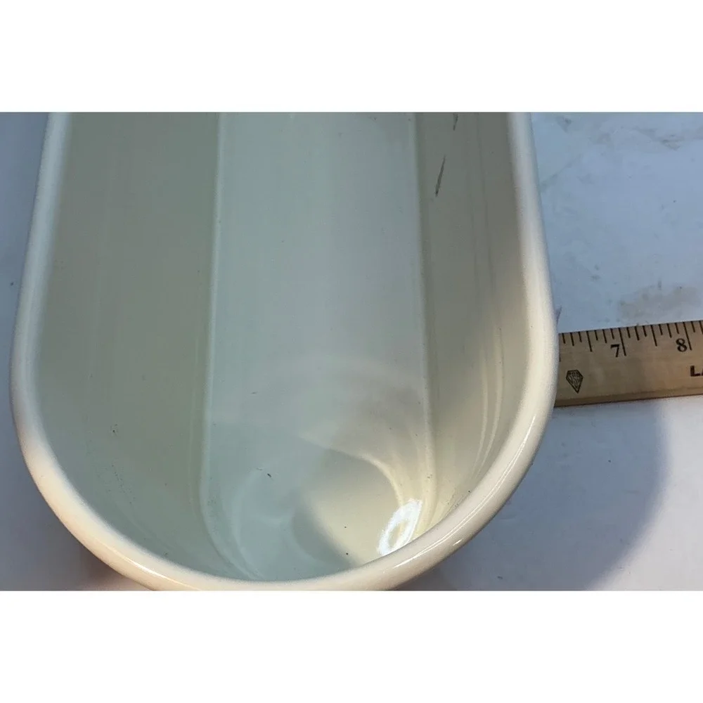 IKEA Fintorp Condiment Stand Planter Enamel Off White Farmhouse Kitchen Storage